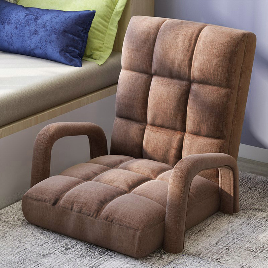 Floor Recliner Chair with Armrest - Coffee - Notbrand