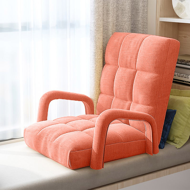 Floor Recliner Chair with Armrest - Orange - Notbrand