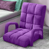 Floor Recliner Chair with Armrest - Purple - Notbrand