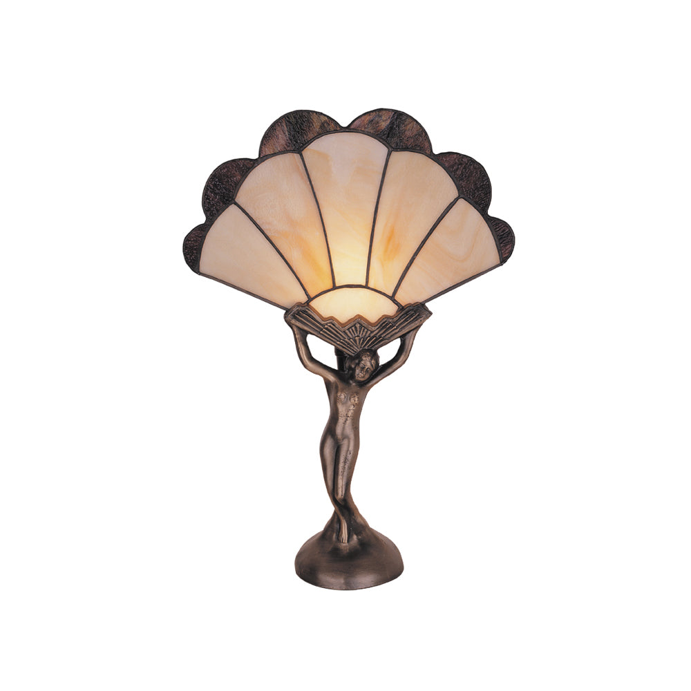 Florence Fan Tiffany Style Table Lamp - Notbrand