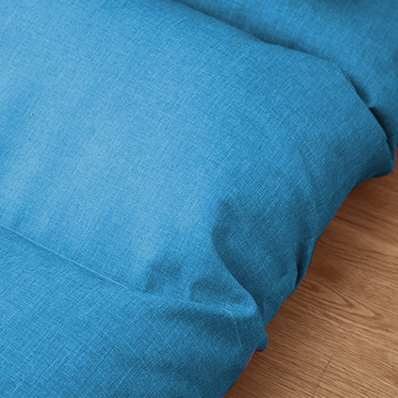 Foldable Floor Recliner Lazy Sofa - Blue - Notbrand