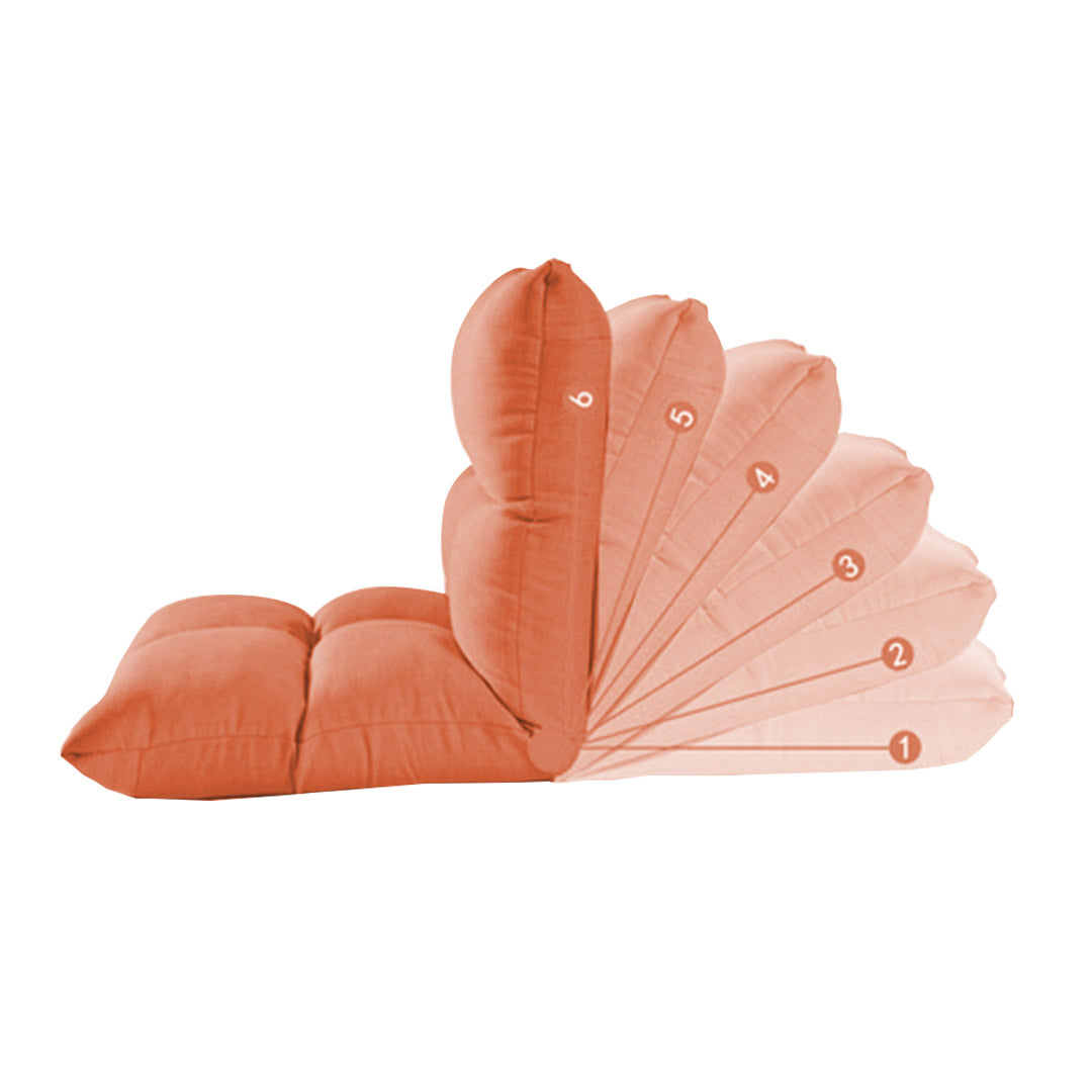 Foldable Floor Recliner Lazy Sofa - Orange - Notbrand