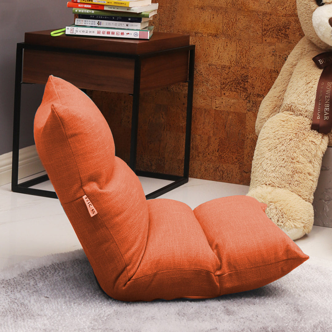 Foldable Floor Recliner Lazy Sofa - Orange - Notbrand