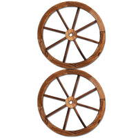 Gardeon Wooden Wagon Wheel X2 - Notbrand