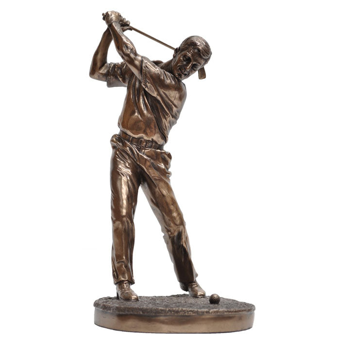 Golfer Swing Bronze Figurine - Notbrand