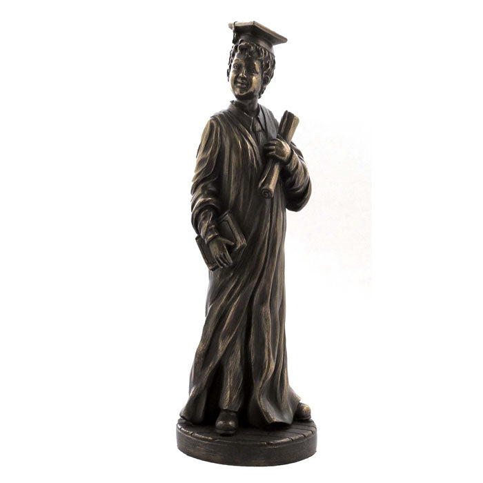 Boy Scholar Graduations Bronze Figurine - Notbrand