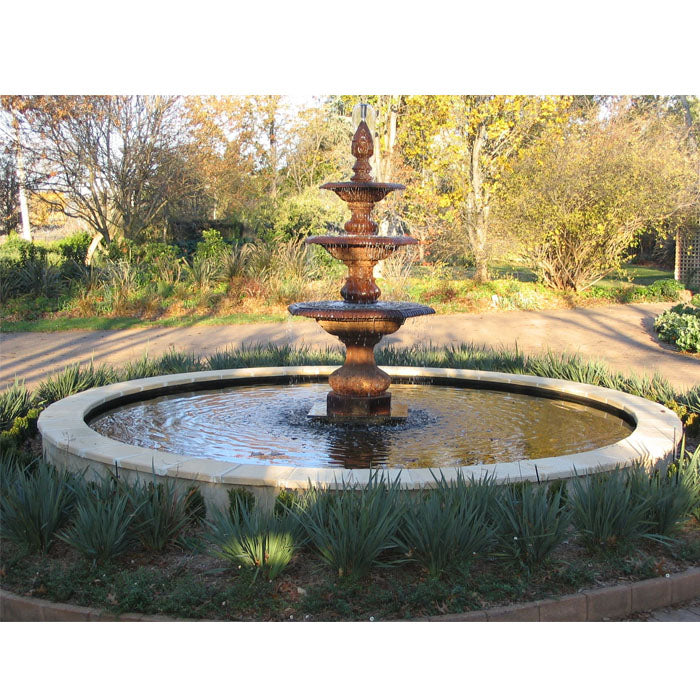 Granada 3 Tier Cast Iron Garden Fountain - Notbrand