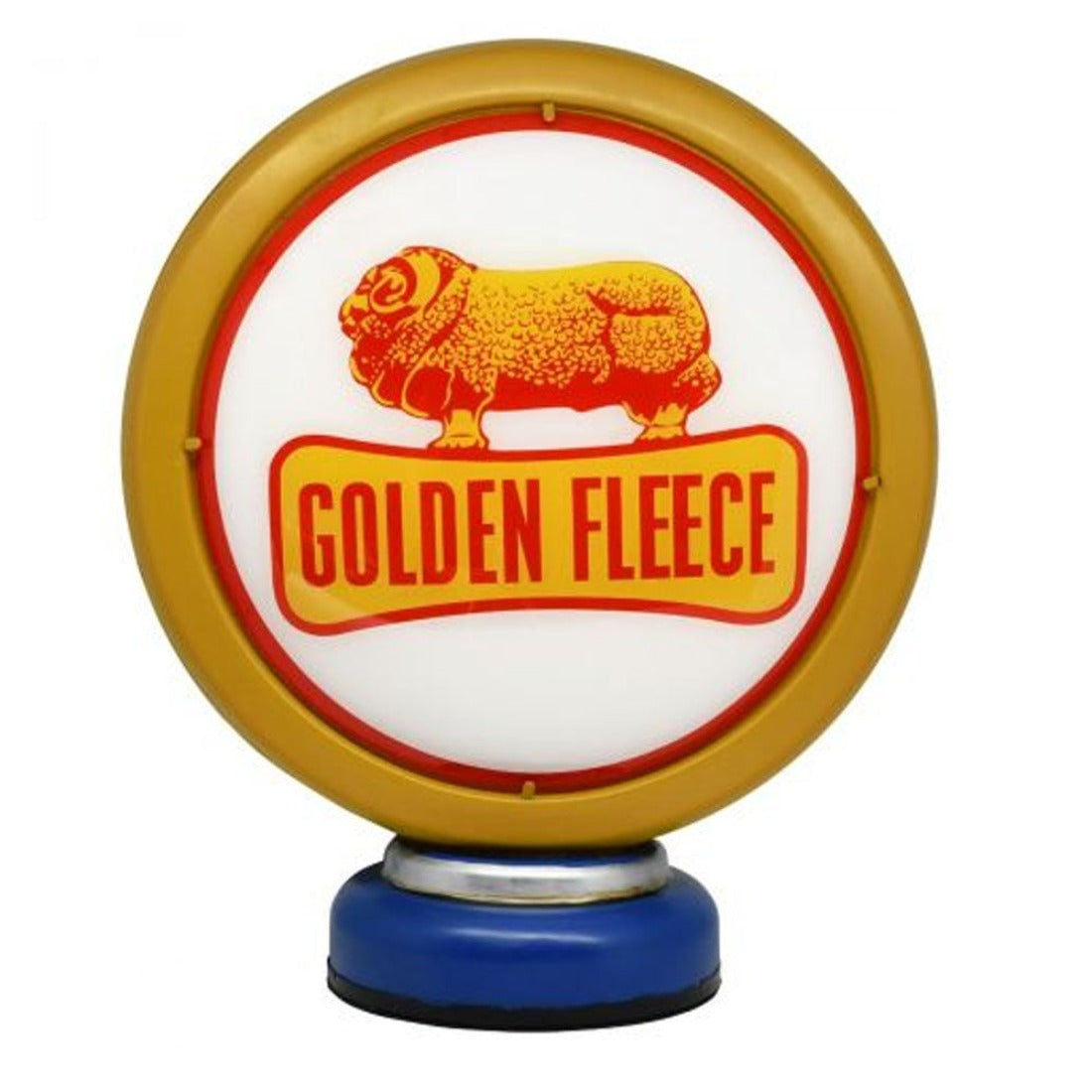Golden Fleece Metal Table Clock in Yellow - Notbrand