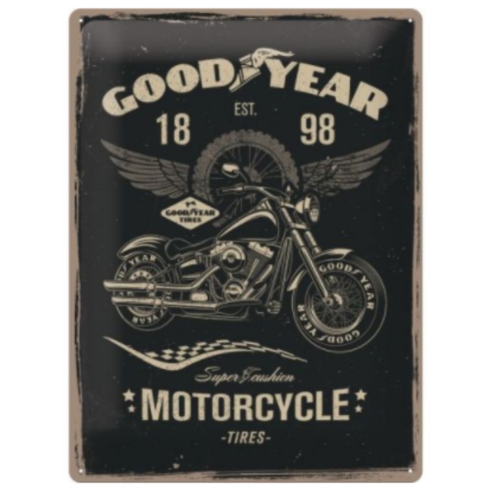 Goodyear Motorcycle - Large Sign - NotBrand