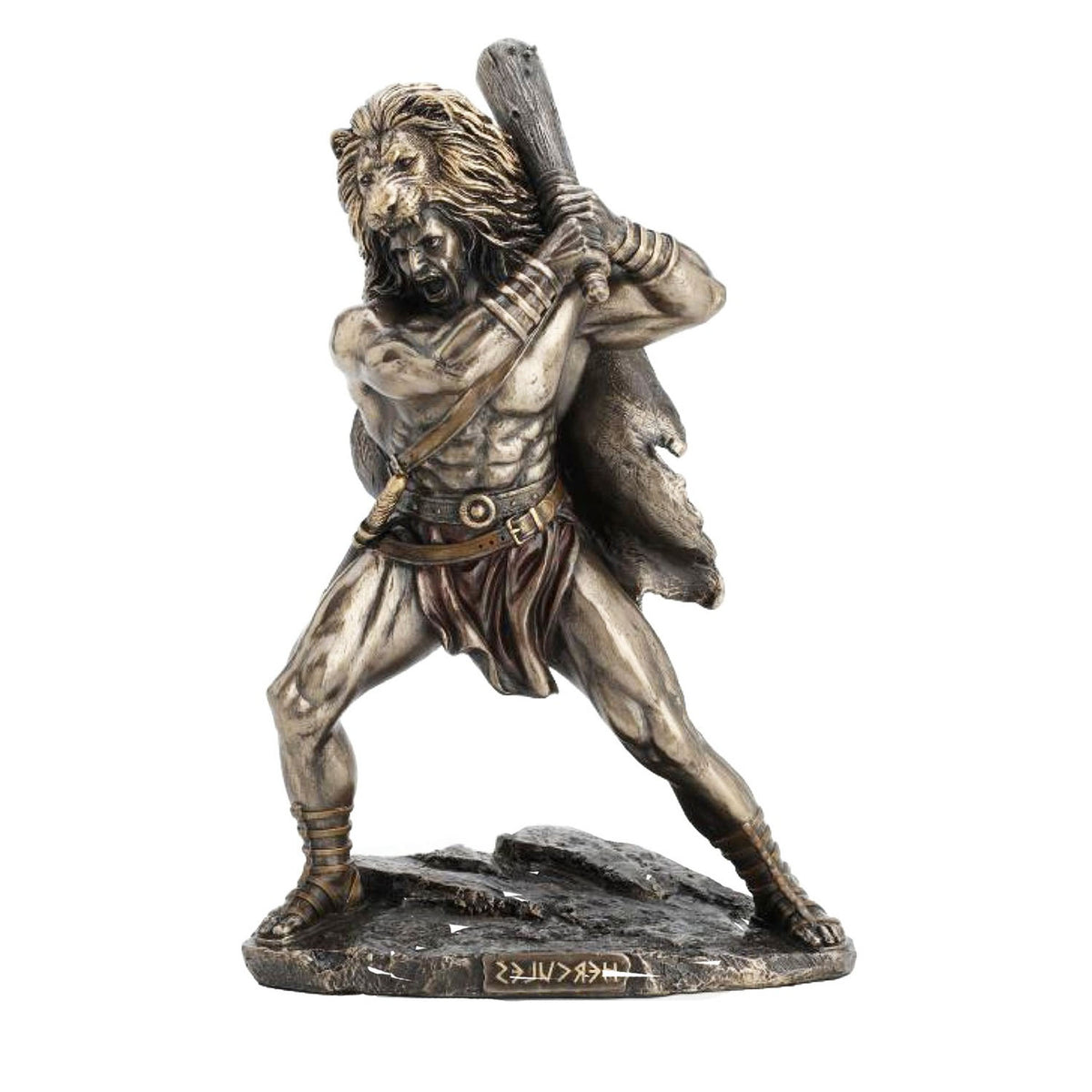 Hercules Greek Divine Hero Bronze Figurine - Notbrand