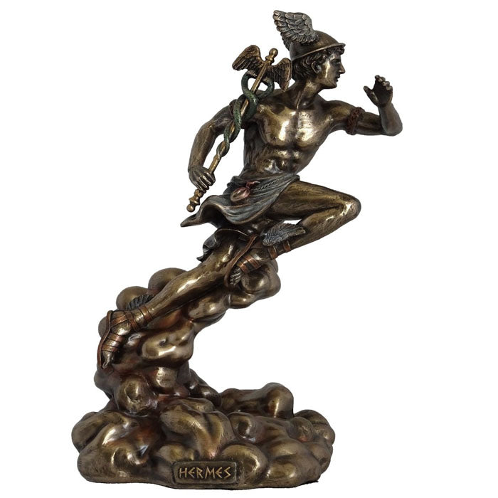 Hermes - Greek God Of Merchants Messenger Of Gods Bronze Figurine - Notbrand