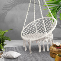 Santo Hammock Swing Chair with Portable Hanging - Cream - Notbrand