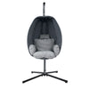 Clemo Hammock Hanging Swing Chair Pod Lounge Chair - Grey - Notbrand