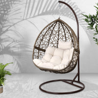 Kenal Hanging Swing Chair - Brown - Notbrand