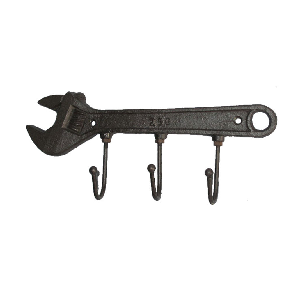 Wrench Wall Hook in Cast Iron - Antique Rust - Notbrand