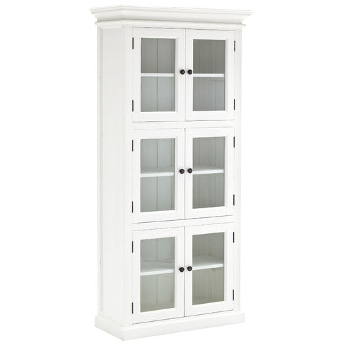 Halifax Solid Timber 6 Door Pantry - Classic White - Notbrand