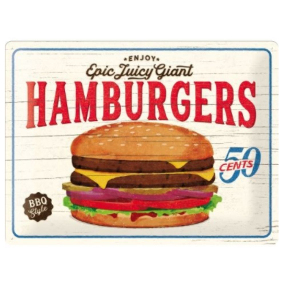 Hamburgers - Large Sign - NotBrand