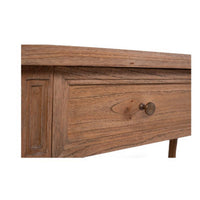 Percy Wide Console Table in Weathered Oak - 185cm - Notbrand
