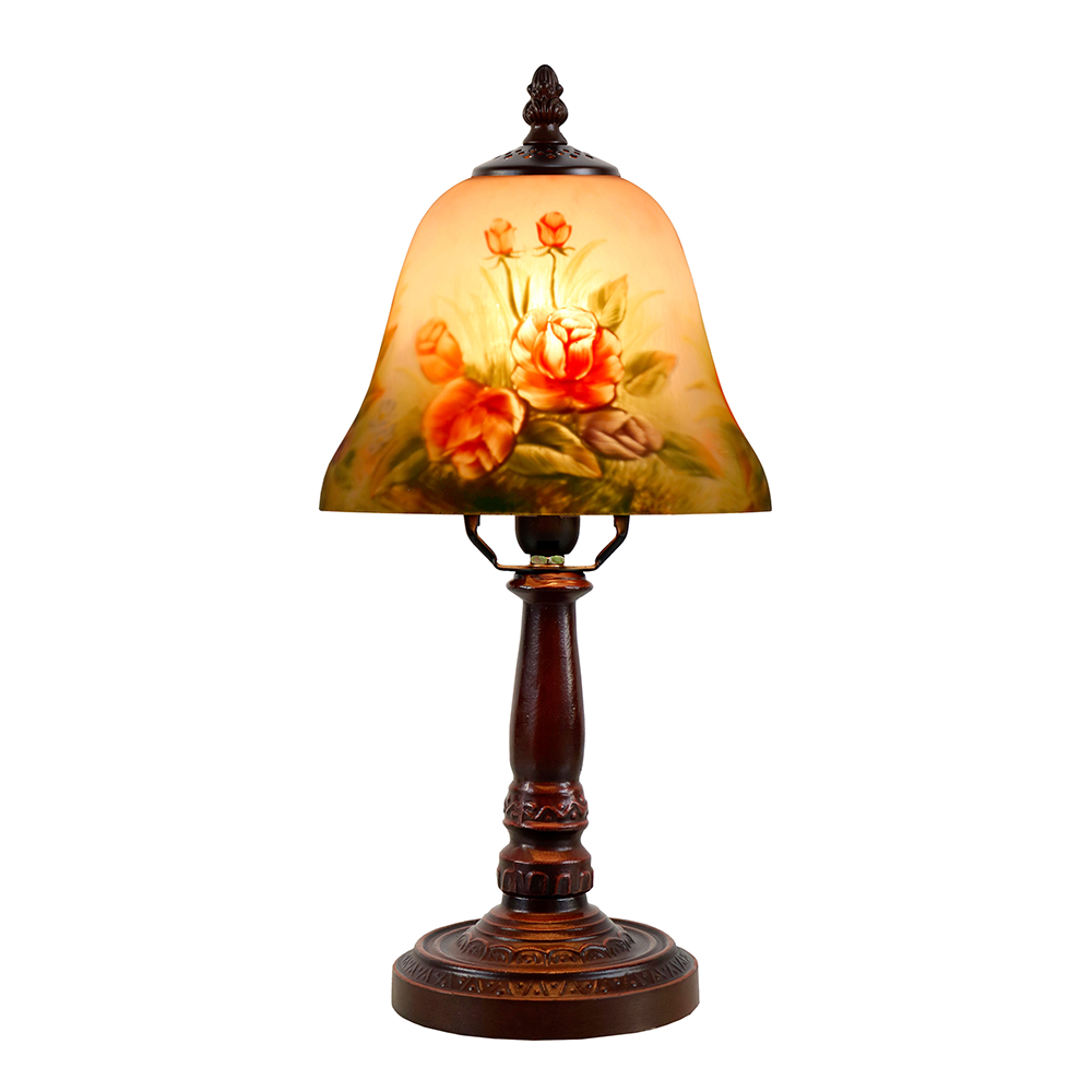 Hand Painted Tiffany Style Small Table Lamp - Multi - Notbrand