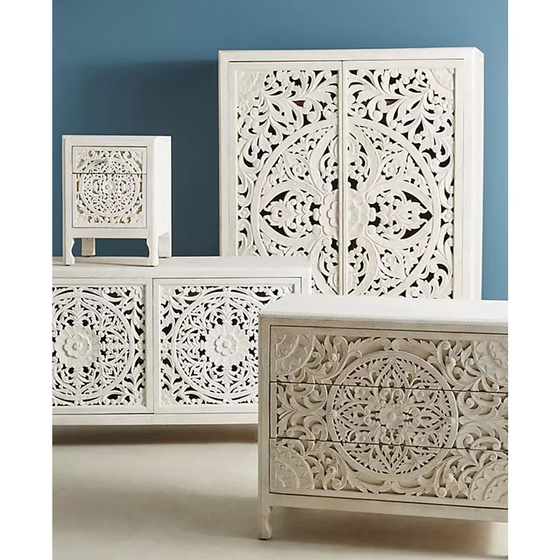 Nusa Hand Carved Cabinet - Notbrand