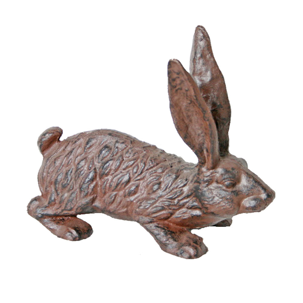 Hare Cast Iron Figurine - Antique Rust - Notbrand