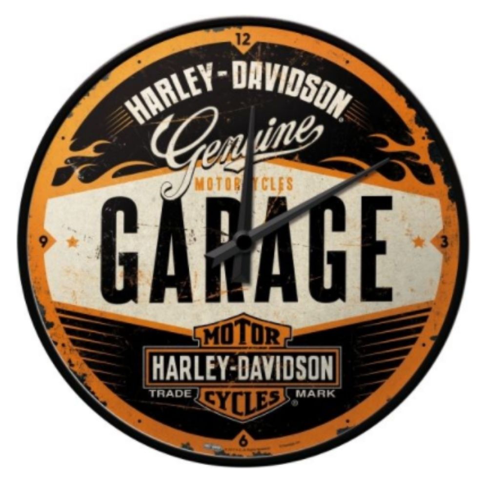 Harley-Davidson Garage - Wall Clock - NotBrand