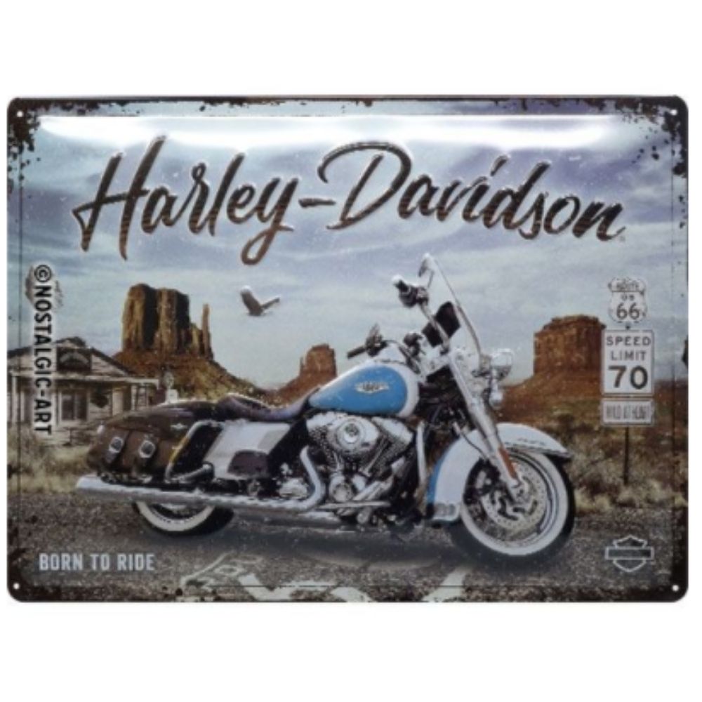 Harley-Davidson Route 66 Road King Classic Large Sign -  NotBrand