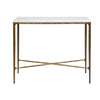Heston Marble Console Table - Small Brass - Notbrand
