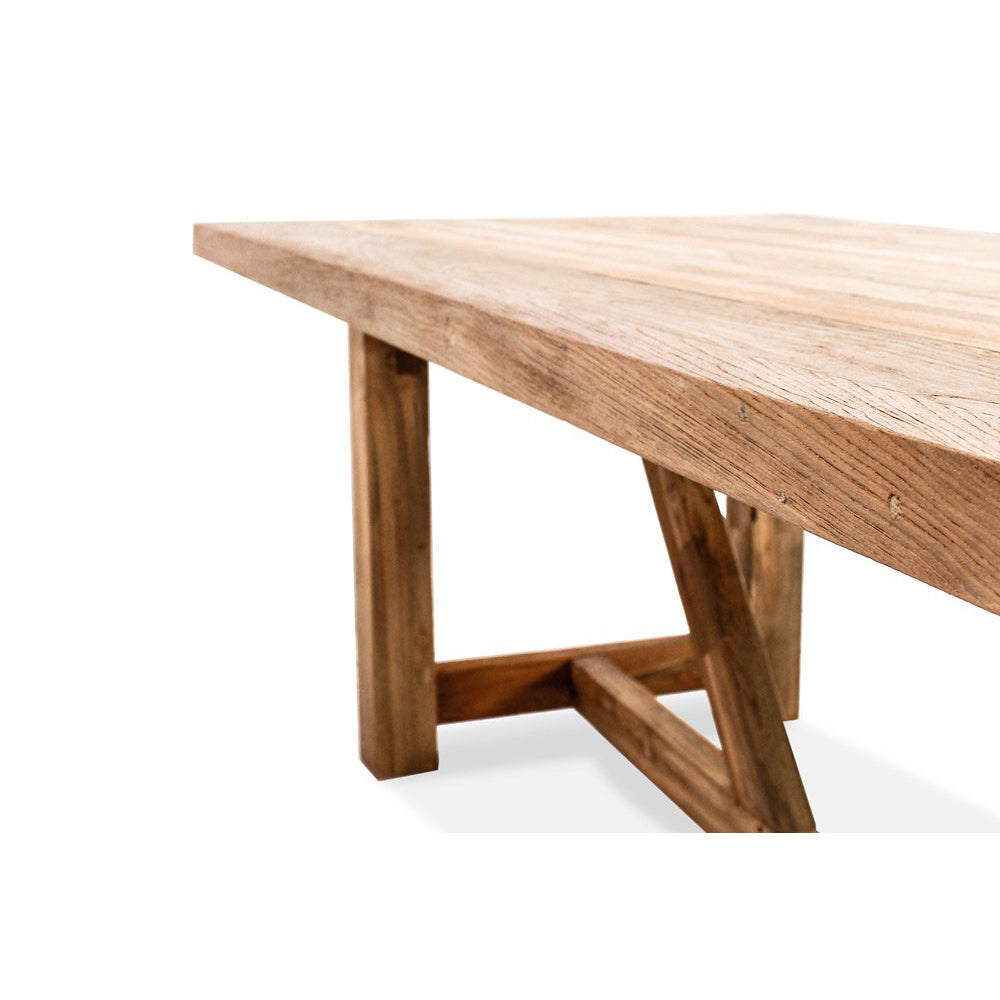 Aarto Outdoor Reclaimed Teak Dining Table – 3m - Notbrand