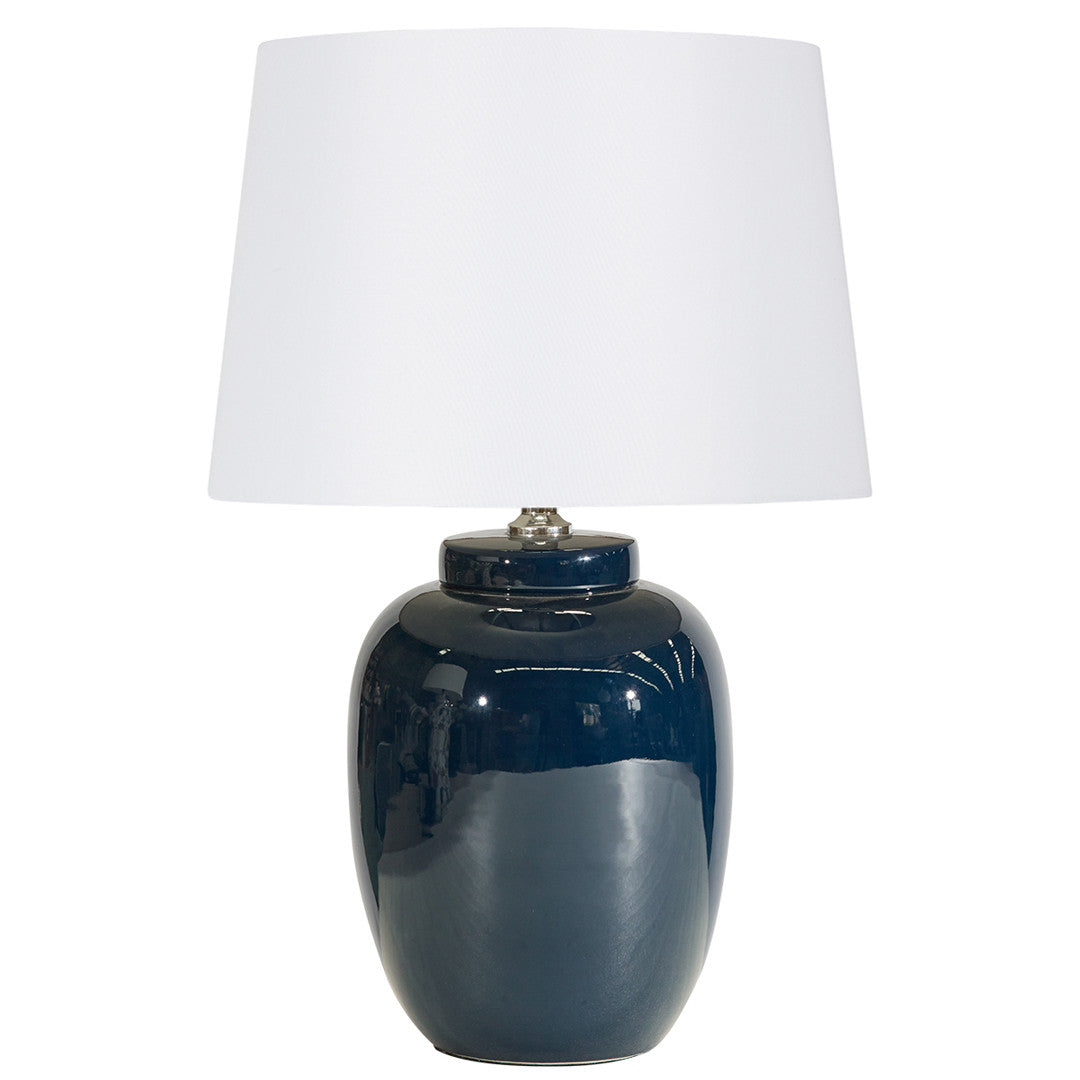 Hoxton Ceramic Lamp - Midnight Blue - Notbrand