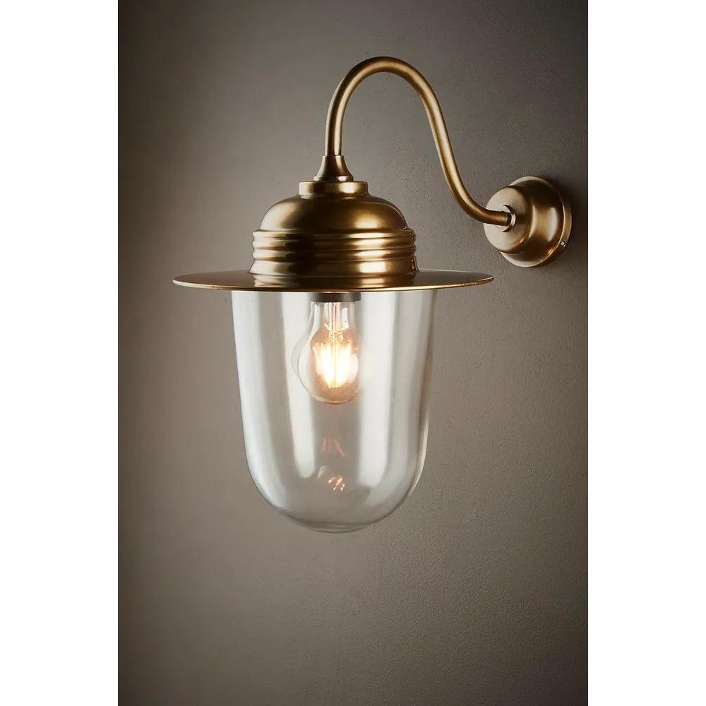 Stanmore Outdoor Wall Light - Antique Brass - Notbrand