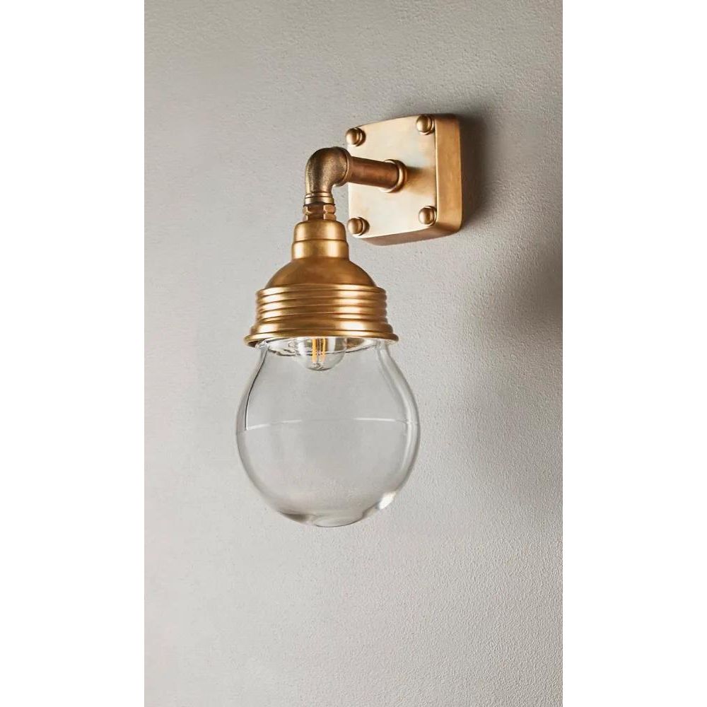 Dover Outdoor Wall Light - Antique Brass - Notbrand