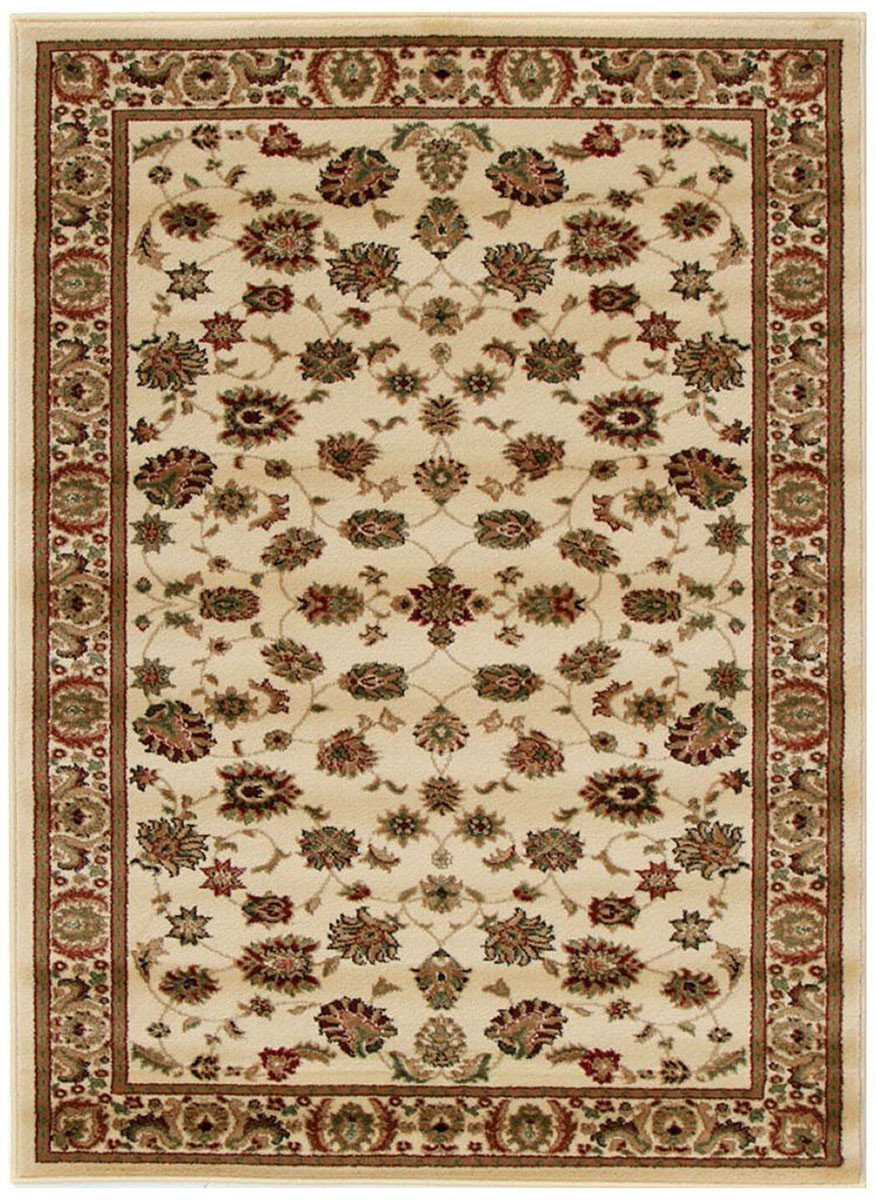 Istanbul Collection Traditional Floral Pattern Ivory Rug - Notbrand