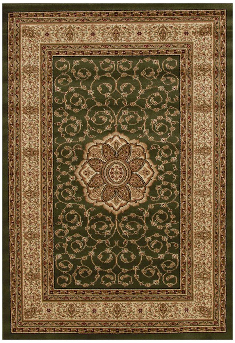 Istanbul Collection Medallion Classic Pattern Green Rug - Notbrand