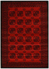 Istanbul Collection Classic Afghan Pattern Red Rug - Notbrand