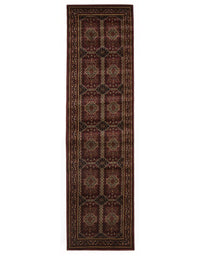 Istanbul Collection Traditional Afghan Design Burgundy Red Rug - Notbrand