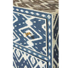 Sandor Ikkat Pattern Bone Inlay Buffet Cabinet Blue - Notbrand