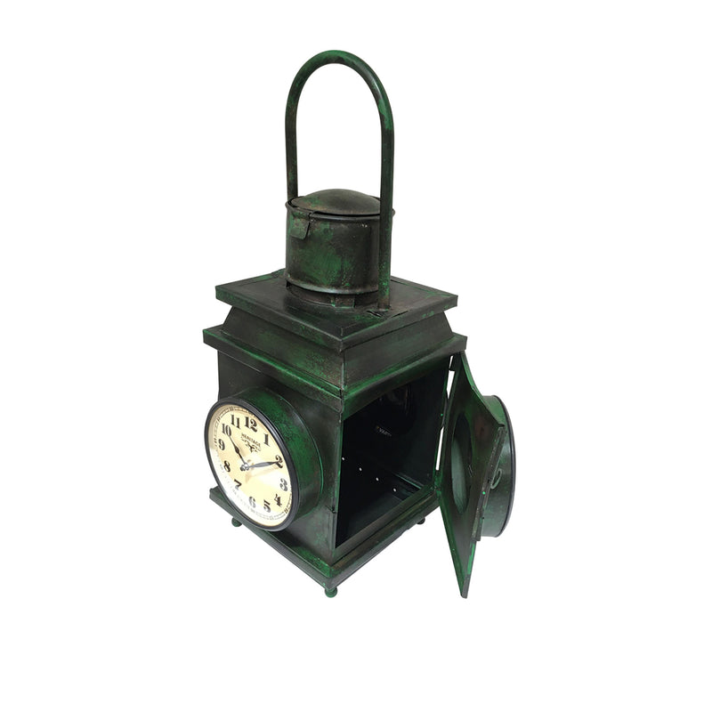 Iron 4 Sided Lantern Table Clock - Notbrand