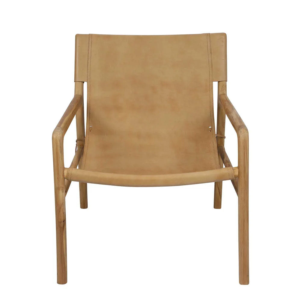 Jasper Teak Wooden Chair - Brown - Notbrand