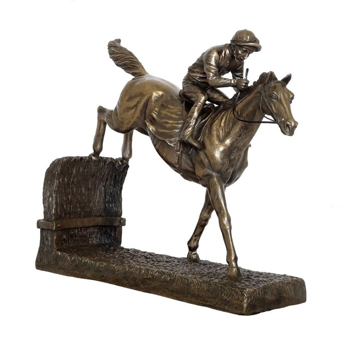 Jockey Landing Bronze Figurine - Notbrand