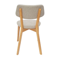 Set of 2 Jellybean Solid Timber Chairs - Sand - Notbrand