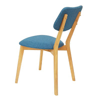 Set of 2 Jellybean Solid Timber Chairs - Teal - Notbrand