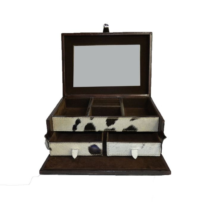 Asralyn Fur Leather Jewellery Box - NotBrand