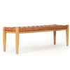 Jubilee Leather Strap Bench / Bed End - Tan - Notbrand