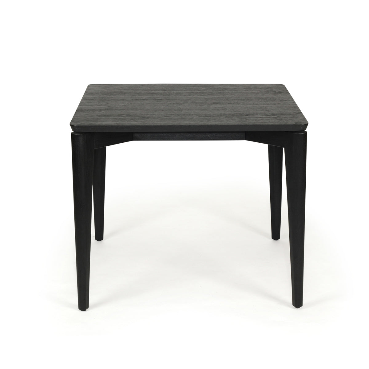 Keza Teak Wood Dining Table in Black - 90cm - Notbrand