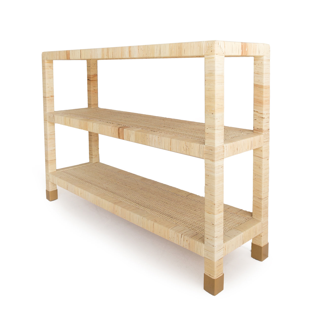 Justus Rattan Open Console Table - Notbrand