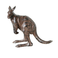 Kangaroo Cast Iron Figurine - Antique Rust - Notbrand