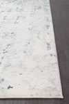 Kendra Farah Distressed Contemporary Rug White Blue Grey - Notbrand