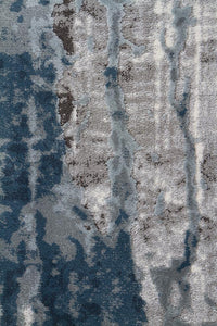 Kendra Roxana Distressed Timeless Rug Blue Grey White - Notbrand