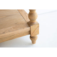 Keni Bobbin Console Table With 3 Drawers - Plain Top - Notbrand